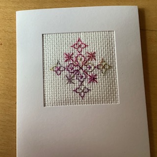 Blackwork made by Jenny for her workshop on November 25th